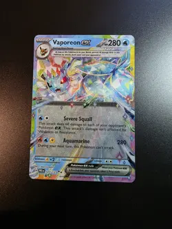 Vaporeon ex NM 023/131 Prismatic Evolutions Pokemon TCG Holo - Image 1