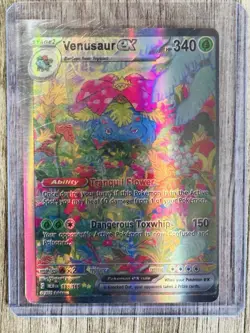 Pokemon TCG Venusaur EX Scarlet & Violet 151 Card 198/165 - Image 1