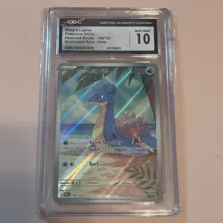 2025 POKEMON DESTINED RIVALS #194/182 MISTY'S LAPRAS CGC 10 GEM MINT - Image 1