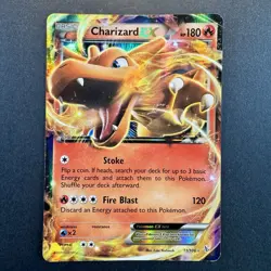 Charizard EX 11/106 Flashfire Ultra Rare Holo Pokemon Card DMG - Image 1