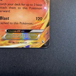 Charizard EX 11/106 Flashfire Ultra Rare Holo Pokemon Card DMG - Image 5
