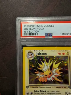 PSA 1 Jolteon 1st Edition Jungle 4/64 Holo Foil Rare 1999 Pokemon WoTC PR - Image 2