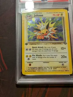 PSA 1 Jolteon 1st Edition Jungle 4/64 Holo Foil Rare 1999 Pokemon WoTC PR - Image 4