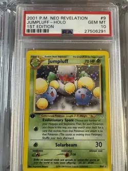 Pokemon Jumpluff 1st Edition Neo Revelation 9/64 PSA 10 Gem Mint Holo Rare - Image 1