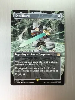Excalibur II - 352 - Magic: Final Fantasy MTG - Rare - Extended Art - Adelbert - Image 1