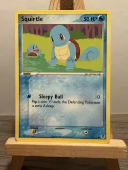 Pokemon TCG Squirtle EX FireRed & LeafGreen 82/112 Regular Common Non Holo 2004 - Image 1