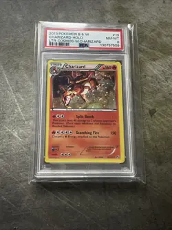 POKEMON LEGENDARY TREASURES CHARIZARD #19 COSMOS HOLO PSA 8 NM - Image 1