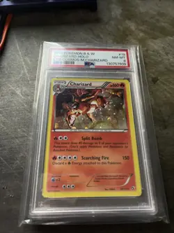 POKEMON LEGENDARY TREASURES CHARIZARD #19 COSMOS HOLO PSA 8 NM - Image 2