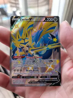Shiny Zacian V (SWSH292) Black Star Promo - Pokemon TCG - Image 1