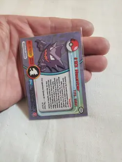 NM Haunter #93 Topps Pokemon TV Animation Series 2 Blue Logo - Image 2