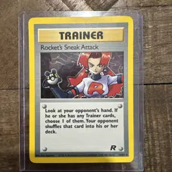 Pokemon TCG Trainer Rocket's Sneak Attack Holo Rare 16/82 - Image 1