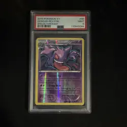 Pokemon Gengar 60/162 Holo Rare Reverse Holo Breakthrough PSA 9 - Image 1