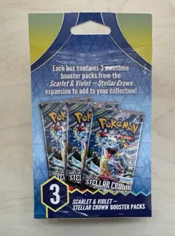 Pokemon TCG (4 pack) Stellar Crown 3 Booster Box Bundle New Sealed - Image 4