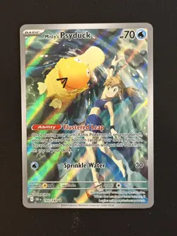 Misty's Psyduck 193/182 Pokemon Destined Rivals Illustration Rare NM - Image 1