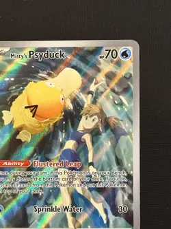 Misty's Psyduck 193/182 Pokemon Destined Rivals Illustration Rare NM - Image 2