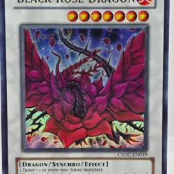 Yu-Gi-Oh Black Rose Dragon CSOC-EN039 Crossroads of Chaos NM(Near Mint) - Image 3