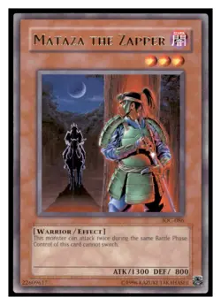 Yugioh Mataza the Zapper #IOC-086 Rare Invasion of Chaos LP - Image 1