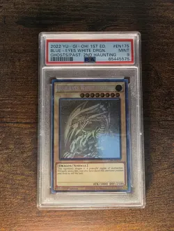 Blue Eyes White Dragon GFP2-EN175 Ghost Rare 1st Edition Yugioh PSA 9 - Image 2