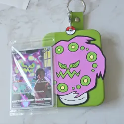 Pokemon Spiritomb TCG Chinese Card 009/032 with Spiritomb Card Holder Keychain - Image 1