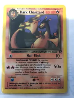 Dark Charizard 21/82 Team Rocket holo Rare Pokemon card - Image 1