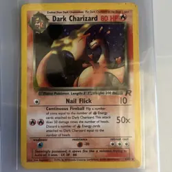 Pokemon Dark Charizard Team Rocket 4/82 80 HP Holo Rare English Card - Image 1