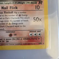 Pokemon Dark Charizard Team Rocket 4/82 80 HP Holo Rare English Card - Image 5