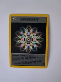 Vintage Pokemon Team Rocket Rainbow Energy 80/82 Regular NM Rare TCG Card - Image 1