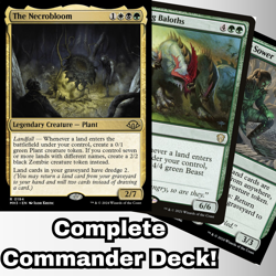 MTG Commander EDH Deck The Necrobloom 100 Magic Cards Custom Deck Landfall - Image 1