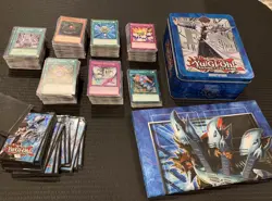 Yugioh 600+ Card Lot Collection, Play Mat, Metal Tin First Edition Yu gi Oh! - Image 1