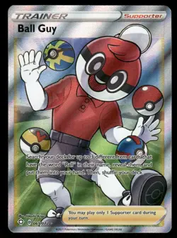 Pokemon Cards Ball Guy 065/072 Shining Fates Rare Ultra NM - Image 1