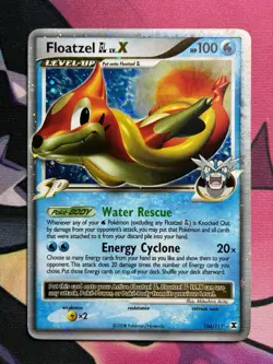 Pokemon - Floatzel GL LV.X - Holo Card - Rising Rivals Series - Image 1