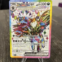 Pokemon TCG Hydreigon EX Surging Sparks Full Art Ultra Rare Holo Card 223/191 NM - Image 1