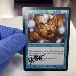 MtG Daze X4 From Nemesis Signed By Artist Matthew D. Wilson - Image 3