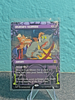 MTG Splinter's Technique 233 Rare Showcase Teenage Mutant Ninja Turtles - Image 1