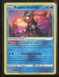 Radiant Greninja Radiant Rare SWSH10: Astral Radiance 046/189 NM Pokemon Card - Image 1