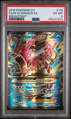 M Gyarados Ex Pokemon Xy Breakpoint 115/122 PSA 6 - Image 1