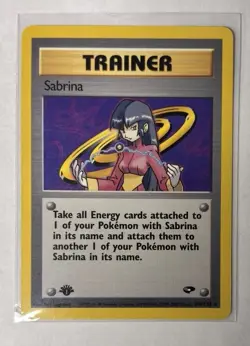 [LP] 2000 Pokemon Gym Challenge Sabrina 1st Edition 110/132 Rare - Image 1