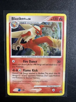 Pokemon TCG Blaziken Card 1/106 Rare Holo Great Encounters - Image 1