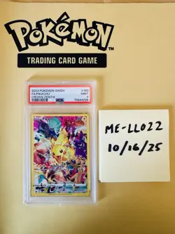 Pokemon Pikachu TCG Holo Card Crown Zenith 160/159 Secret Rare PSA 9 MINT - Image 1