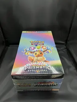 Prismatic Evolutions Booster Bundle Display Case Sealed New Pokemon TCG - Image 1