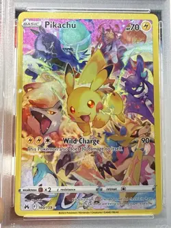 Pokemon TCG: Pikachu (Secret) 160/159 Crown Zenith Holo PSA 9 - Image 3