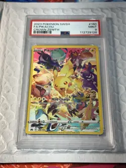 Pokemon TCG: Pikachu (Secret) 160/159 Crown Zenith Holo PSA 9 - Image 5