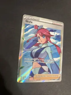 Pokemon TCG Skyla Trainer Shining Fates Holo Full Art Ultra Rare Card 072/072 - Image 4
