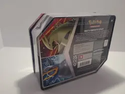 Pokemon Tyranitar V Strikers Tin Factory sealed 5 packs 820650809552 - Image 3