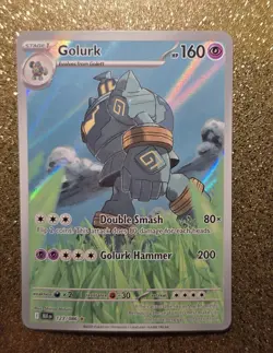 Pokemon Black Bolt•Golurk •123/086•Illustration Rare Holo - Image 1