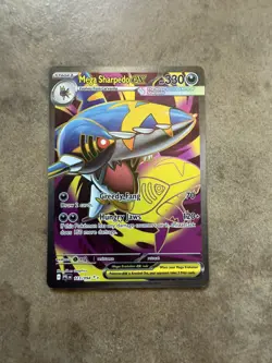 Mega Sharpedo ex 113/094 Full Art - Phantasmal Flames Pokemon Card - Image 1