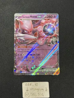 Pokemon Ascended Heroes - Team Rocket’s Mewtwo Ex - 079/217 - Full Art - M/NM - Image 1
