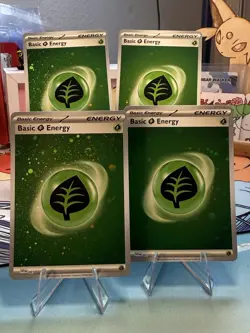 Pokemon 151 Basic Energy Holo GRASS Full Set Of 4 SVE - Image 1