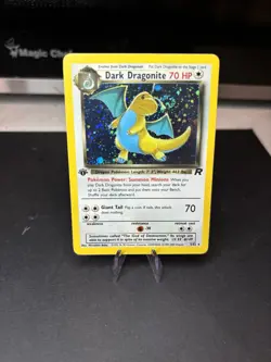 Pokemon Team Rocket Set 1st Edition Dark Dragonite 5/82 Rare Holo NM SWIRL 🔥 - Image 1