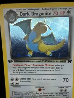 Pokemon Team Rocket Set 1st Edition Dark Dragonite 5/82 Rare Holo NM SWIRL 🔥 - Image 3